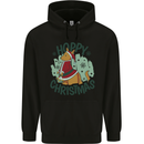 Hoppy Christmas Funny Kangaroo Xmas Childrens Kids Hoodie Black