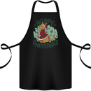 Hoppy Christmas Funny Kangaroo Xmas Cotton Apron 100% Organic Black