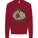 Hoppy Christmas Funny Kangaroo Xmas Kids Sweatshirt Jumper Red