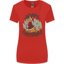 Hoppy Christmas Funny Kangaroo Xmas Womens Wider Cut T-Shirt Red