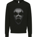Horror Clown Face Halloween Mens Sweatshirt Jumper Black