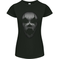 Horror Clown Face Halloween Womens Petite Cut T-Shirt Black