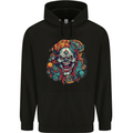 Horror Clown Halloween Satan Evil Skull Demon Childrens Kids Hoodie Black