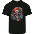 Horror Clown Halloween Satan Evil Skull Demon Kids T-Shirt Childrens Black
