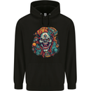 Horror Clown Halloween Satan Evil Skull Demon Mens 80% Cotton Hoodie Black