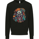 Horror Clown Halloween Satan Evil Skull Demon Mens Sweatshirt Jumper Black
