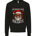 Horror Holidays Evil Santa Skull Christmas Xmas Mens Sweatshirt Jumper Black