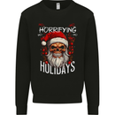 Horror Holidays Evil Santa Skull Christmas Xmas Mens Sweatshirt Jumper Black