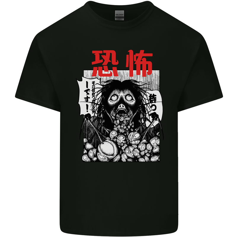 Horror Manga Kids T-Shirt Childrens Black