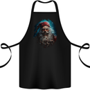 Horror Zombie Santa Claus Christmas Halloween Cotton Apron 100% Organic Black