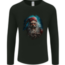 Horror Zombie Santa Claus Christmas Halloween Mens Long Sleeve T-Shirt Black