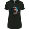 Horror Zombie Santa Claus Christmas Halloween Womens Wider Cut T-Shirt Black