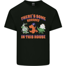 Horrors House Funny Dinosaur Halloween Mens Cotton T-Shirt Tee Top Black