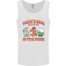 Horrors House Funny Dinosaur Halloween Mens Vest Tank Top White