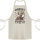 Horse Riding Because People Suck Equestrian Cotton Apron 100% Organic Natural