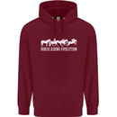 Horse Riding Evolution Equestrian Childrens Kids Hoodie Maroon