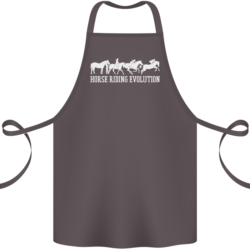 Horse Riding Evolution Equestrian Cotton Apron 100% Organic Dark Grey