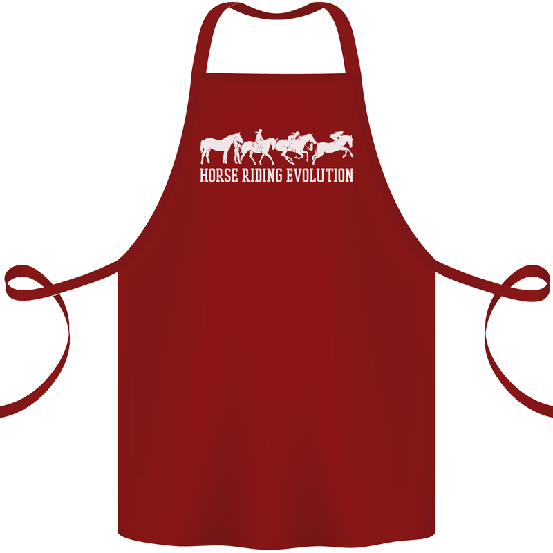 Horse Riding Evolution Equestrian Cotton Apron 100% Organic Maroon