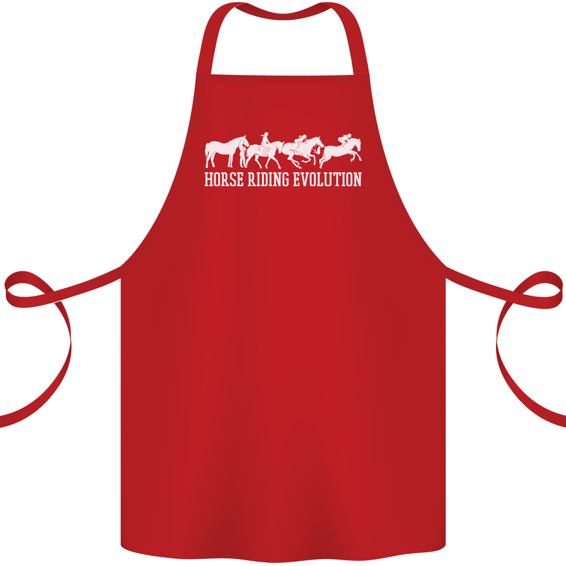Horse Riding Evolution Equestrian Cotton Apron 100% Organic Red