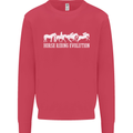 Horse Riding Evolution Equestrian Kids Sweatshirt Jumper Heliconia