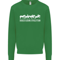 Horse Riding Evolution Equestrian Kids Sweatshirt Jumper Irish Green