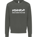 Horse Riding Evolution Equestrian Kids Sweatshirt Jumper Storm Grey