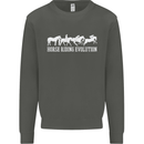 Horse Riding Evolution Equestrian Kids Sweatshirt Jumper Storm Grey