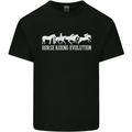 Horse Riding Evolution Equestrian Kids T-Shirt Childrens Black