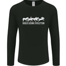 Horse Riding Evolution Equestrian Mens Long Sleeve T-Shirt Black