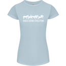 Horse Riding Evolution Equestrian Womens Petite Cut T-Shirt Light Blue