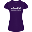 Horse Riding Evolution Equestrian Womens Petite Cut T-Shirt Purple