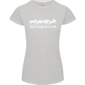Horse Riding Evolution Equestrian Womens Petite Cut T-Shirt Sports Grey