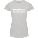 Horse Riding Evolution Equestrian Womens Petite Cut T-Shirt Sports Grey