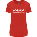 Horse Riding Evolution Equestrian Womens Wider Cut T-Shirt Red