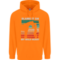 Horse Riding My Wild Heart Equestrian Childrens Kids Hoodie Orange
