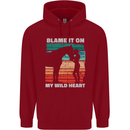 Horse Riding My Wild Heart Equestrian Childrens Kids Hoodie Red