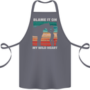 Horse Riding My Wild Heart Equestrian Cotton Apron 100% Organic Steel