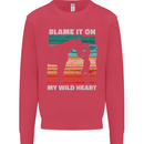 Horse Riding My Wild Heart Equestrian Kids Sweatshirt Jumper Heliconia