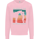 Horse Riding My Wild Heart Equestrian Kids Sweatshirt Jumper Light Pink