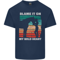 Horse Riding My Wild Heart Equestrian Kids T-Shirt Childrens Navy Blue