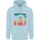 Horse Riding My Wild Heart Equestrian Mens 80% Cotton Hoodie Light Blue