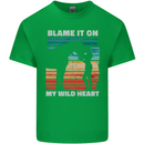 Horse Riding My Wild Heart Equestrian Mens Cotton T-Shirt Tee Top Irish Green