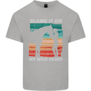 Horse Riding My Wild Heart Equestrian Mens Cotton T-Shirt Tee Top Sports Grey