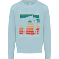 Horse Riding My Wild Heart Equestrian Mens Sweatshirt Jumper Light Blue