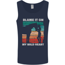Horse Riding My Wild Heart Equestrian Mens Vest Tank Top Navy Blue