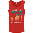 Horse Riding My Wild Heart Equestrian Mens Vest Tank Top Red