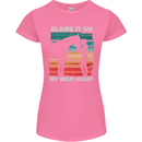 Horse Riding My Wild Heart Equestrian Womens Petite Cut T-Shirt Azalea