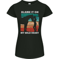 Horse Riding My Wild Heart Equestrian Womens Petite Cut T-Shirt Black