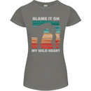 Horse Riding My Wild Heart Equestrian Womens Petite Cut T-Shirt Charcoal