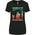 Horse Riding My Wild Heart Equestrian Womens Wider Cut T-Shirt Black